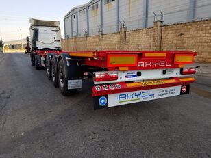 جديدة العربات نصف المقطورة شاحنة نقل الحاويات Akyel Treyler Skeletal Container Semi Trailer