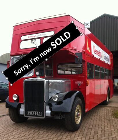 الحافلة ذات الطابقين Leyland PD3 *SOLD* British Double Decker Bus Open Top Deck  Pub Bar Hosp