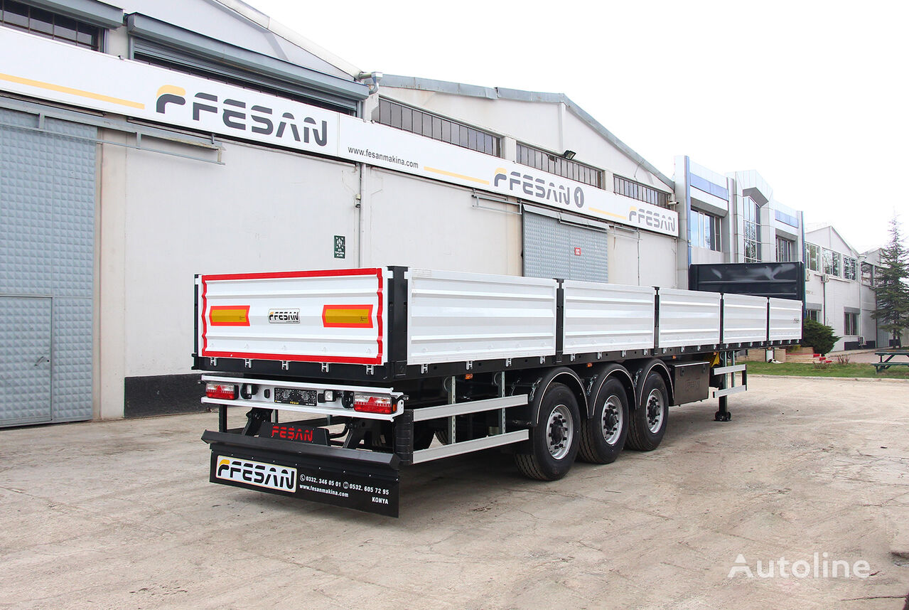 جديدة العربات نصف المقطورة شاحنة مسطحة Fesan GENERAL CARGO WITH SIDE COVER FE-KAP-02