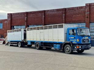 شاحنة نقل المواشي MAN 19.372 4x2 Livestock Guiton - Truck + Trailer - Manual gearbox -