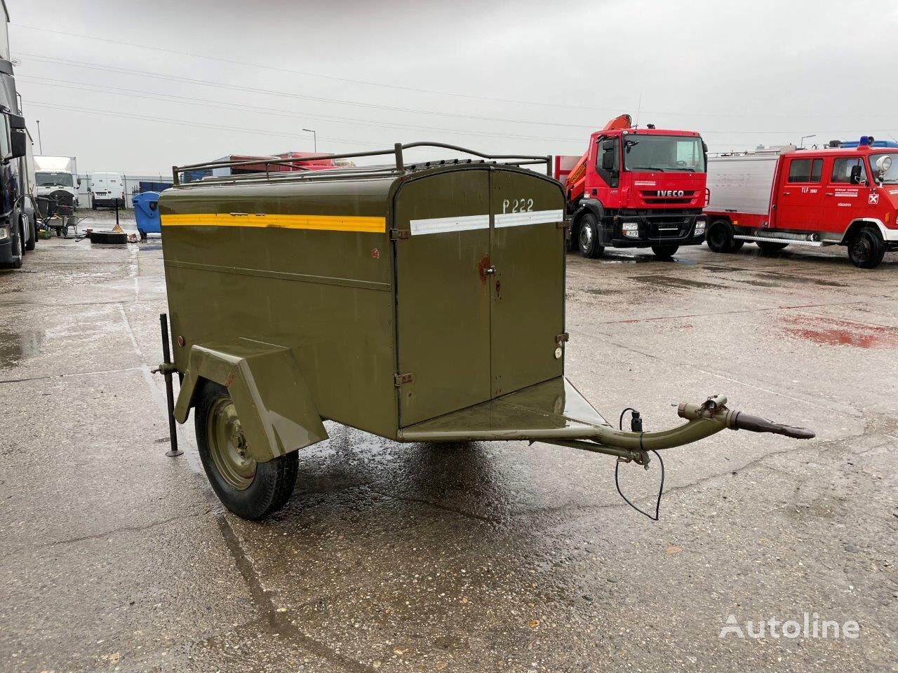 مضخة إطفاء الحريق Prívesné vozíky  prenosné hasičské benzínové čerpadlo + striekač