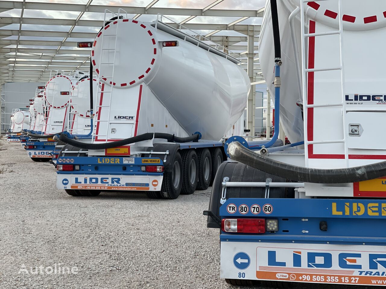جديد شاحنة الصهريج لنقل الإسمنت Lider LIDER NEW 2023  MODELS bulk cement trailer