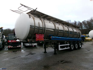عربة الصهريج لنقل المواد الكيميائية Clayton Chemical tank inox 37.5 m3 / 1 comp